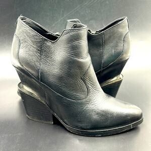 ASH LULA ANKLE BOOTIE WOMEN EU SIZE 39 US SIZE 8 BLACK BOOT